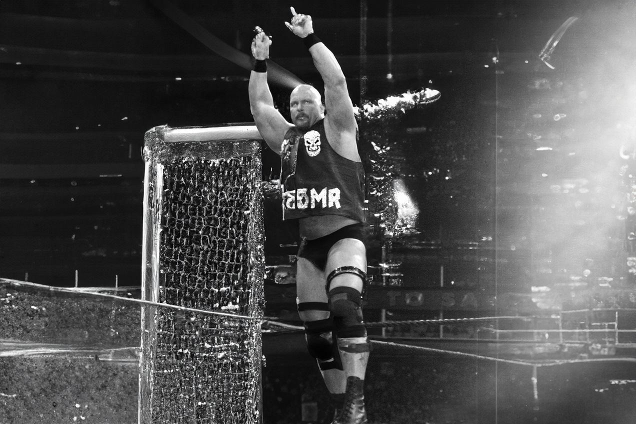 a picture of stone cold steve austin a professional wrestler