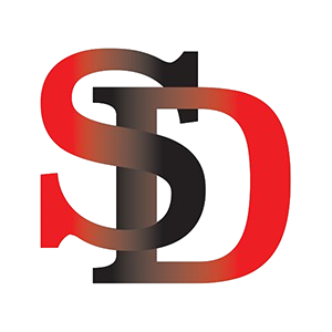 illustrated capital style sticker SD